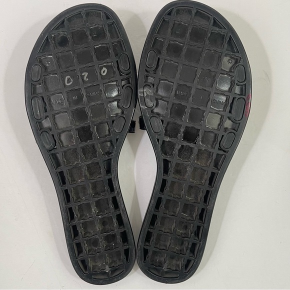 Vince Camuto Emelon Black Jelly Slide Sandals with Gold Studs - Picture 10 of 10